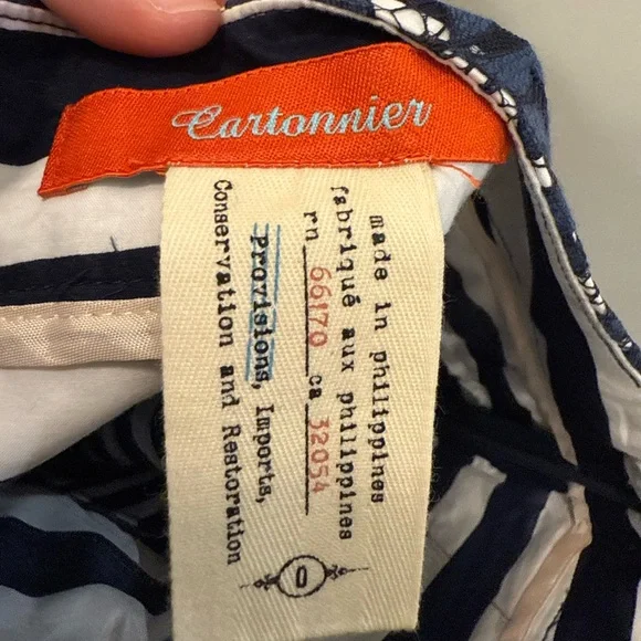 Cartonnier Blue Lace High Waist Shorts - Picture 3 of 3